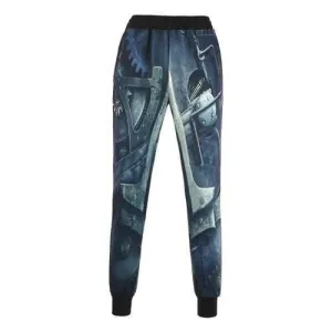 3D Machinery Print Beam Feet Jogger Pants - Xl