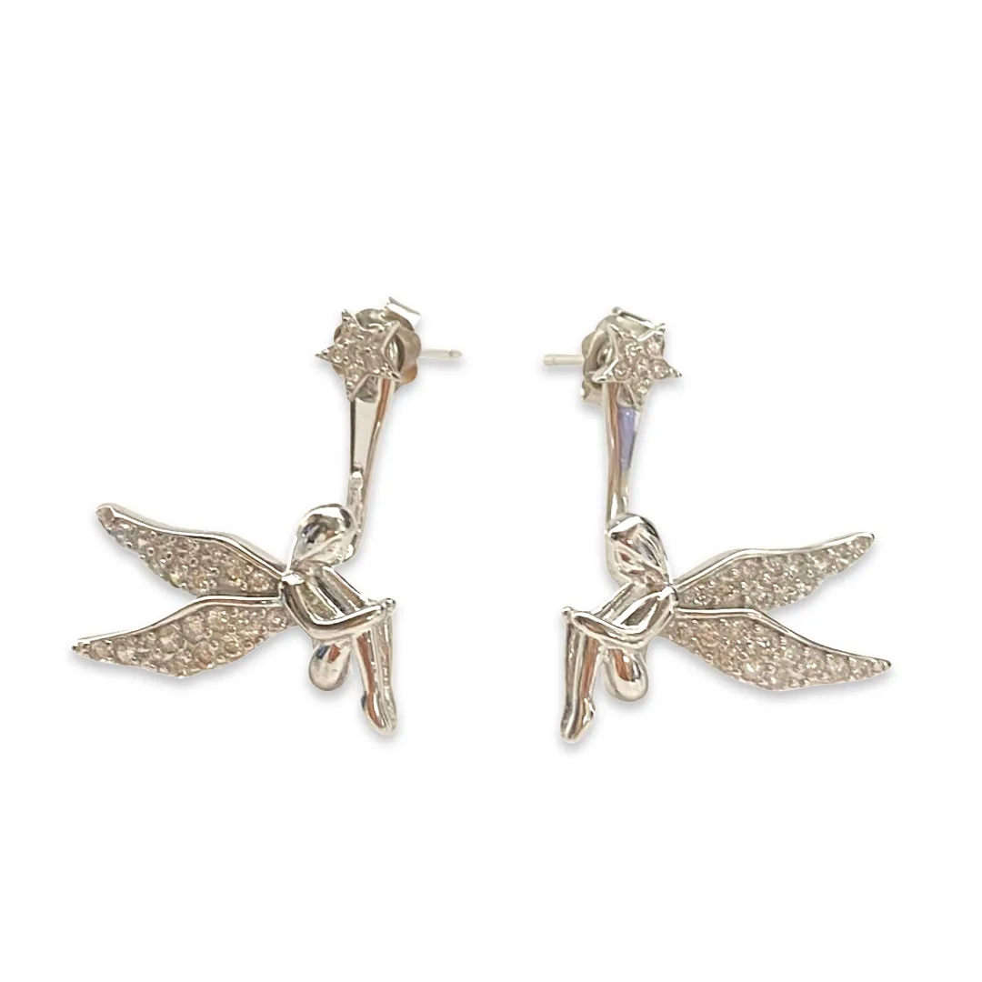 Angel Star Jacket Earrings