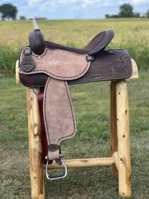 Argentina Cow Leather Barrel Saddle