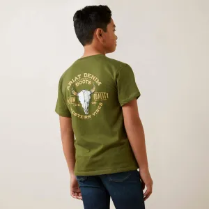 Ariat Boy's Bison Skull Tee