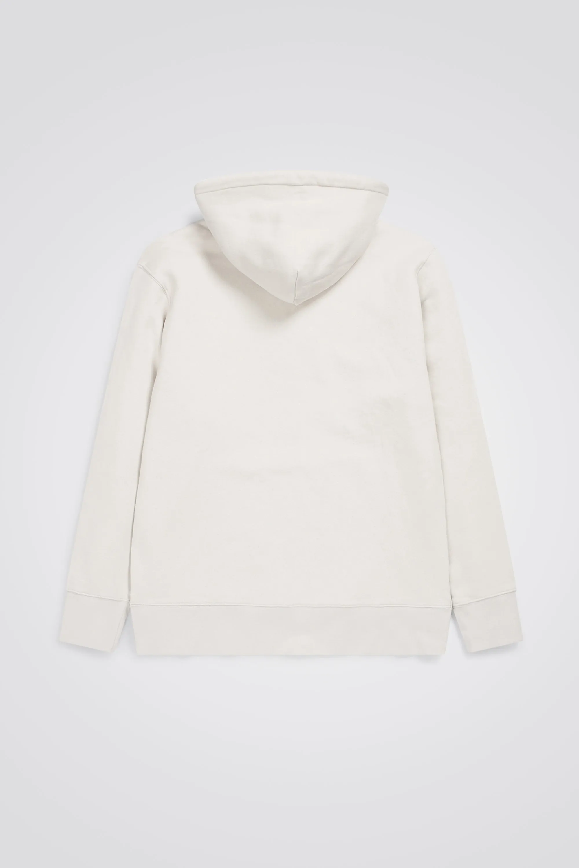 Arne Relaxed Organic Chain Stitch Logo Hoodie - Marble White