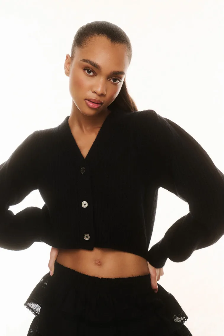 Avignon V-Neck Crop Cardigan