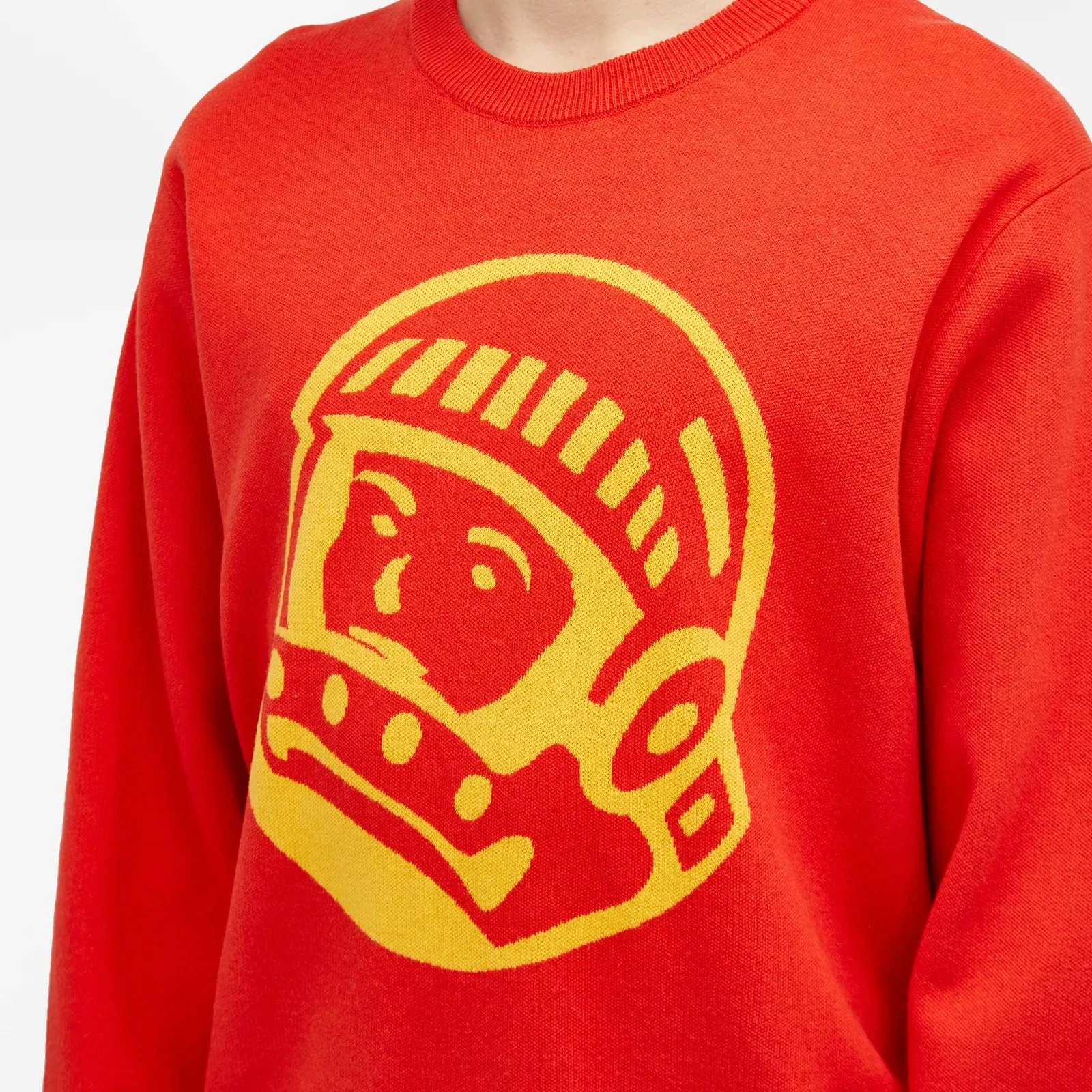 Billionaire Boys Club Astro Crew Knit Sweatshirt, Red/Yellow