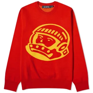 Billionaire Boys Club Astro Crew Knit Sweatshirt, Red/Yellow