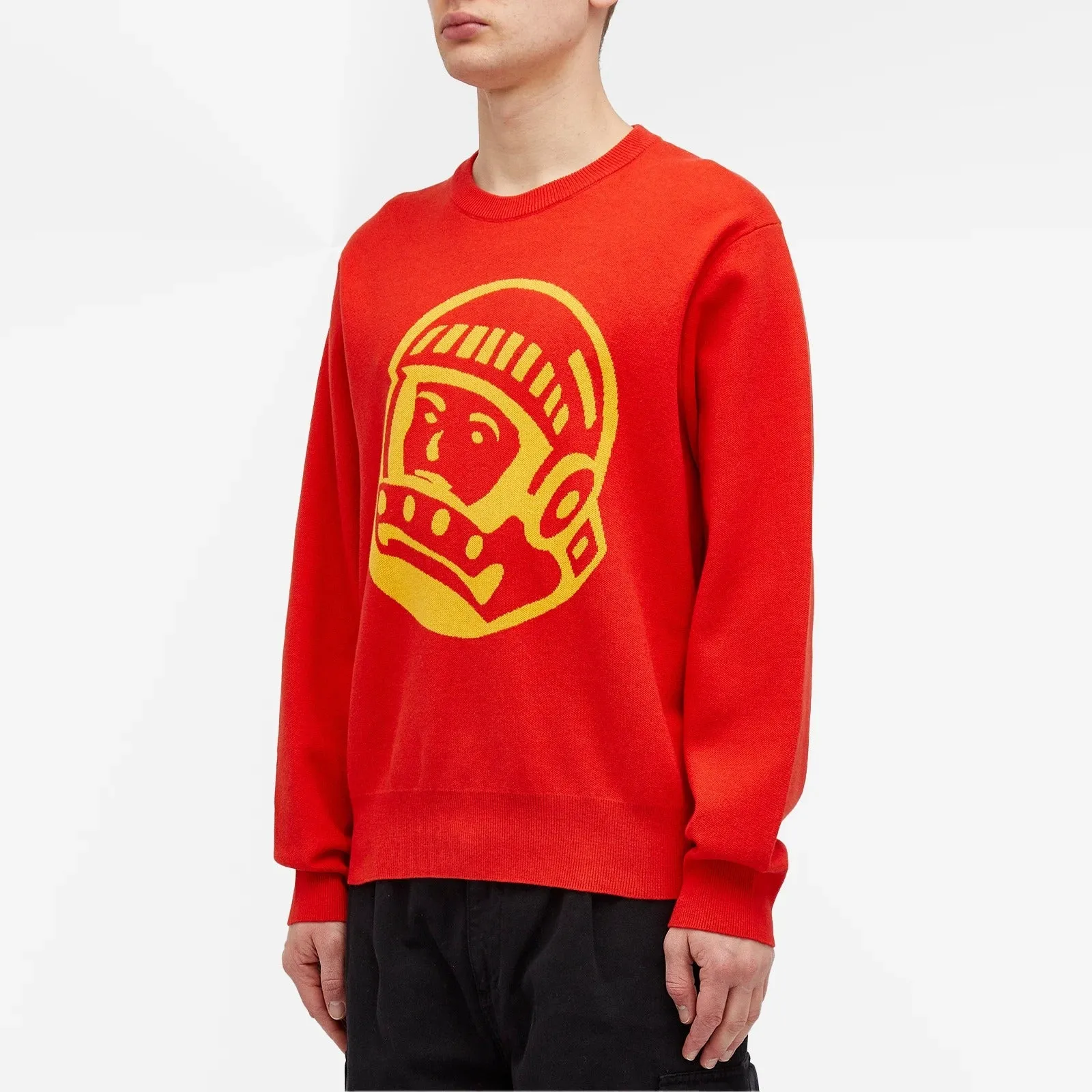 Billionaire Boys Club Astro Crew Knit Sweatshirt, Red/Yellow