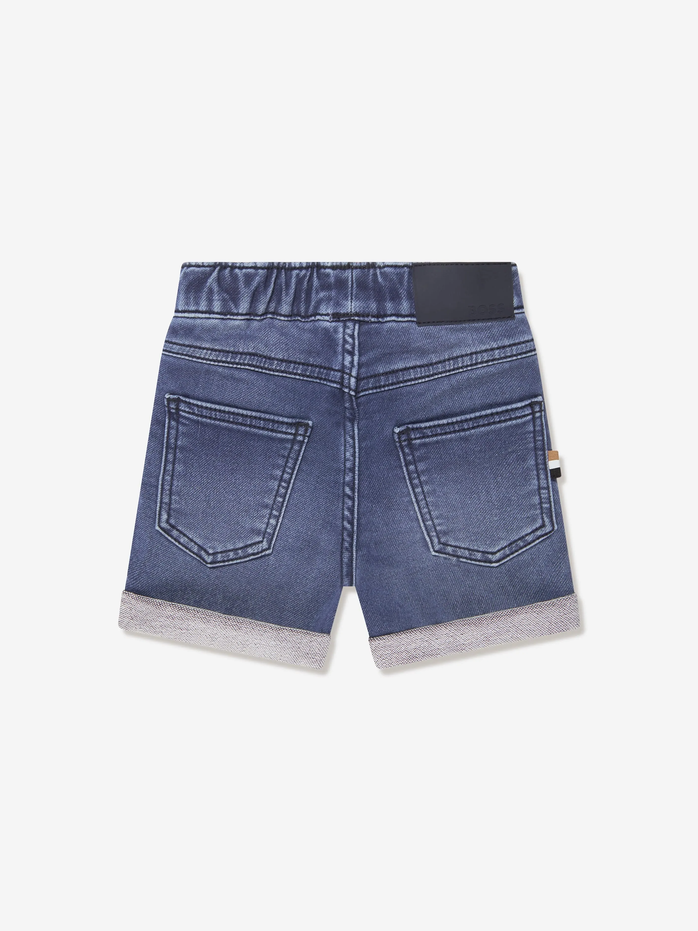 BOSS Baby Boys Denim Effect Shorts In Blue