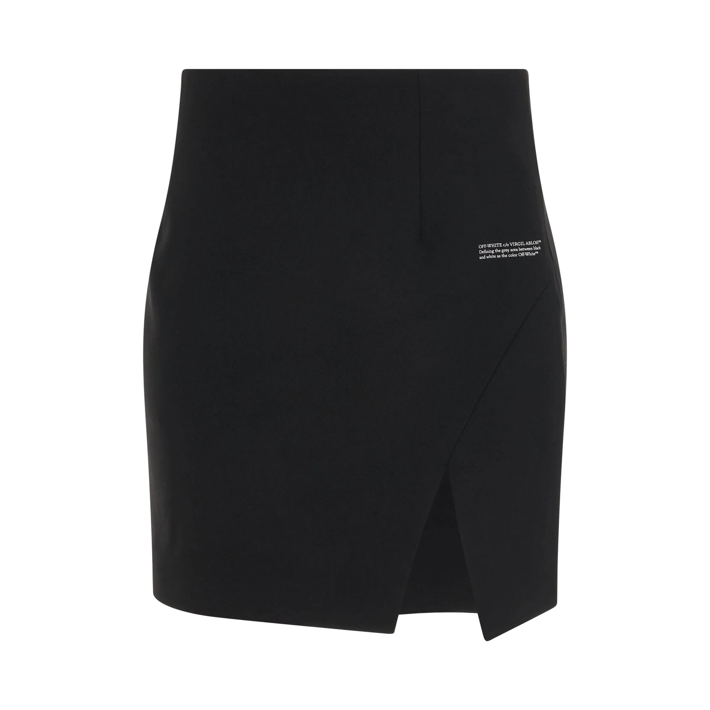 Corporate Tailored Mini Skirt in Black/White