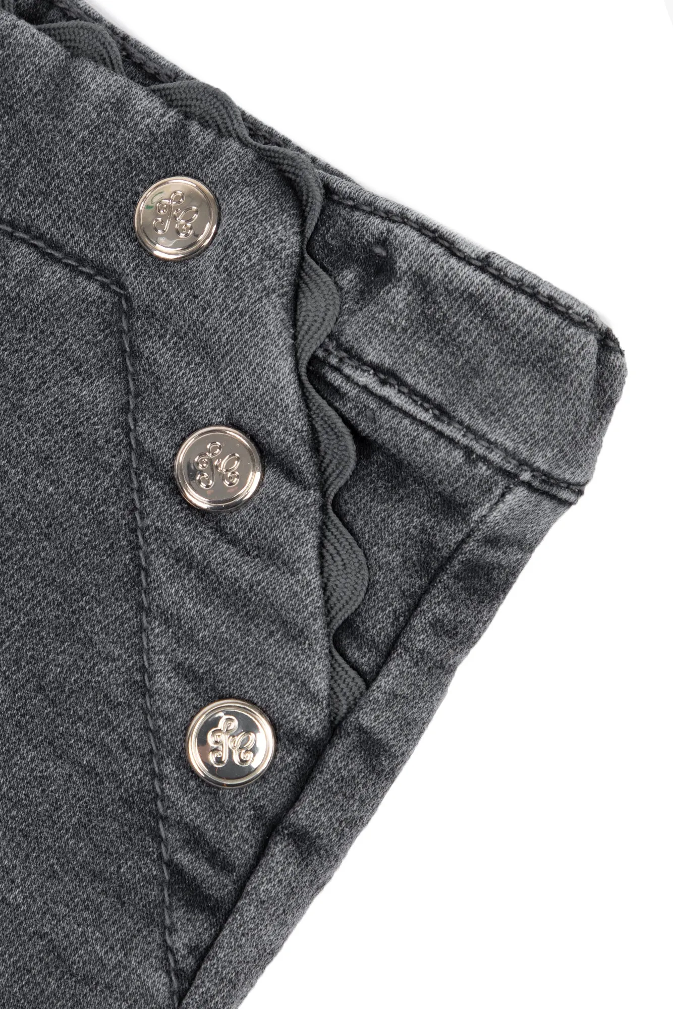 Dark Heather Baby Scallop Pocket Jeans