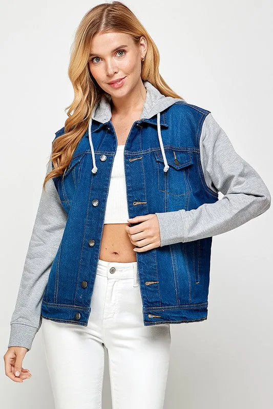 Denim Jacket with Hood *Online Only*