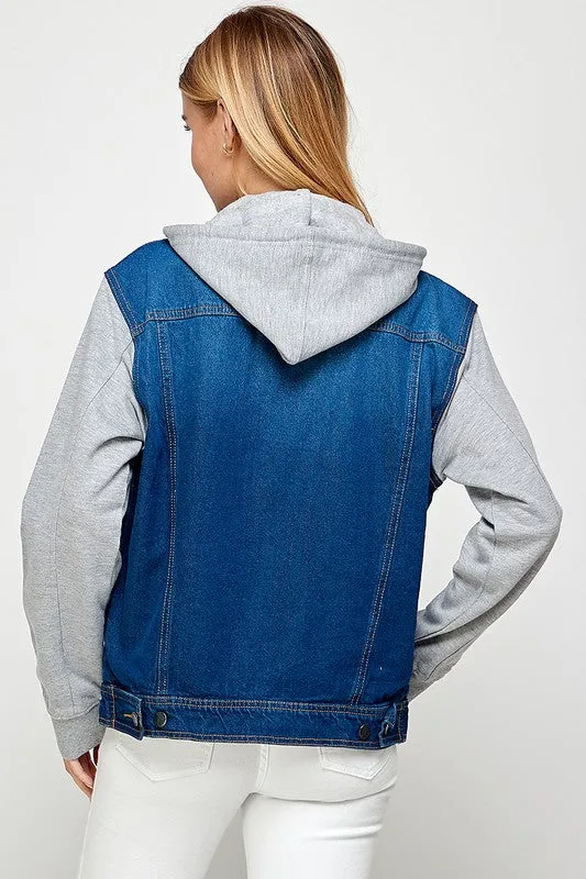 Denim Jacket with Hood *Online Only*