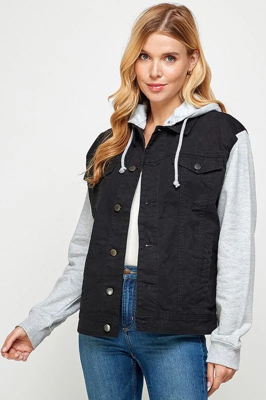 Denim Jacket with Hood *Online Only*