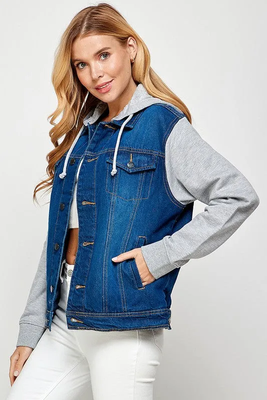 Denim Jacket with Hood *Online Only*