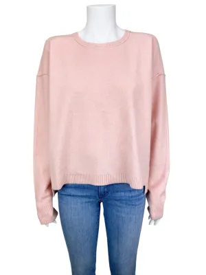 Free People Women's Oversized Wool Blend Sweater Pink Size S