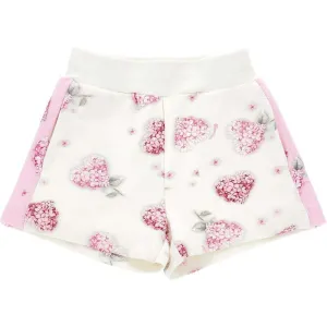 Girls Cream Floral Shorts