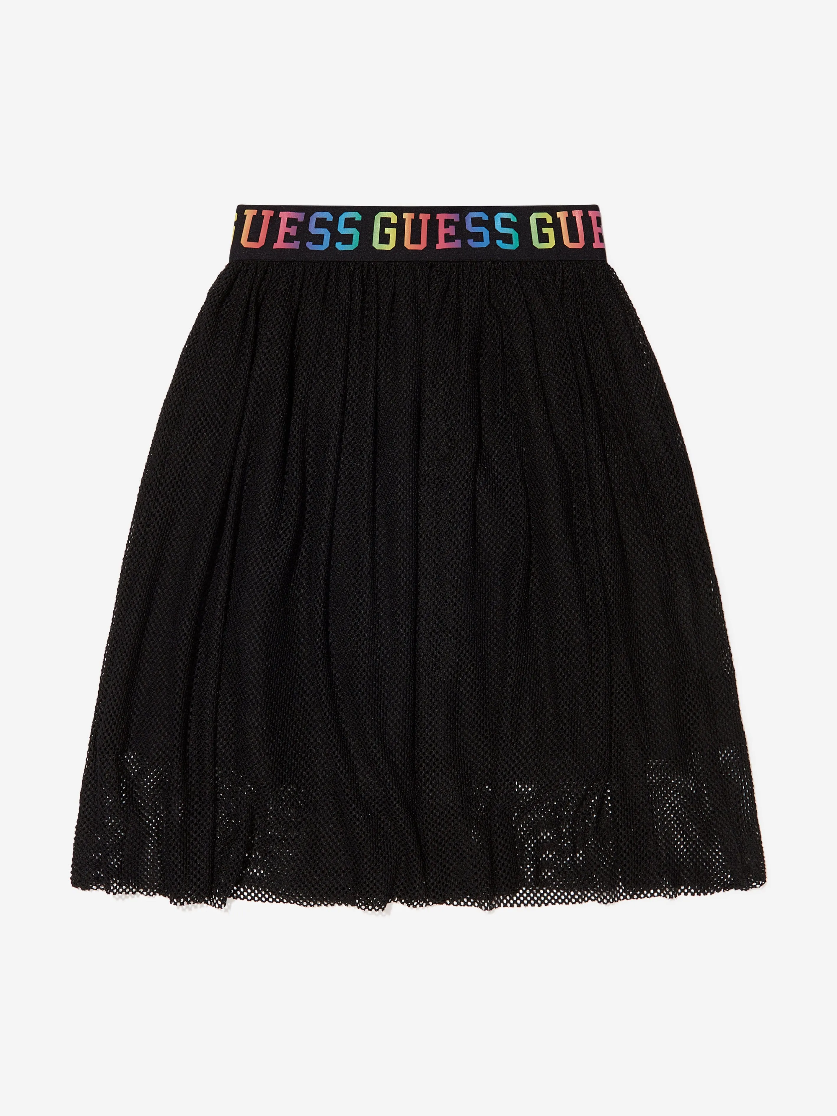 Guess Girls Banded Midi Skirt in Black