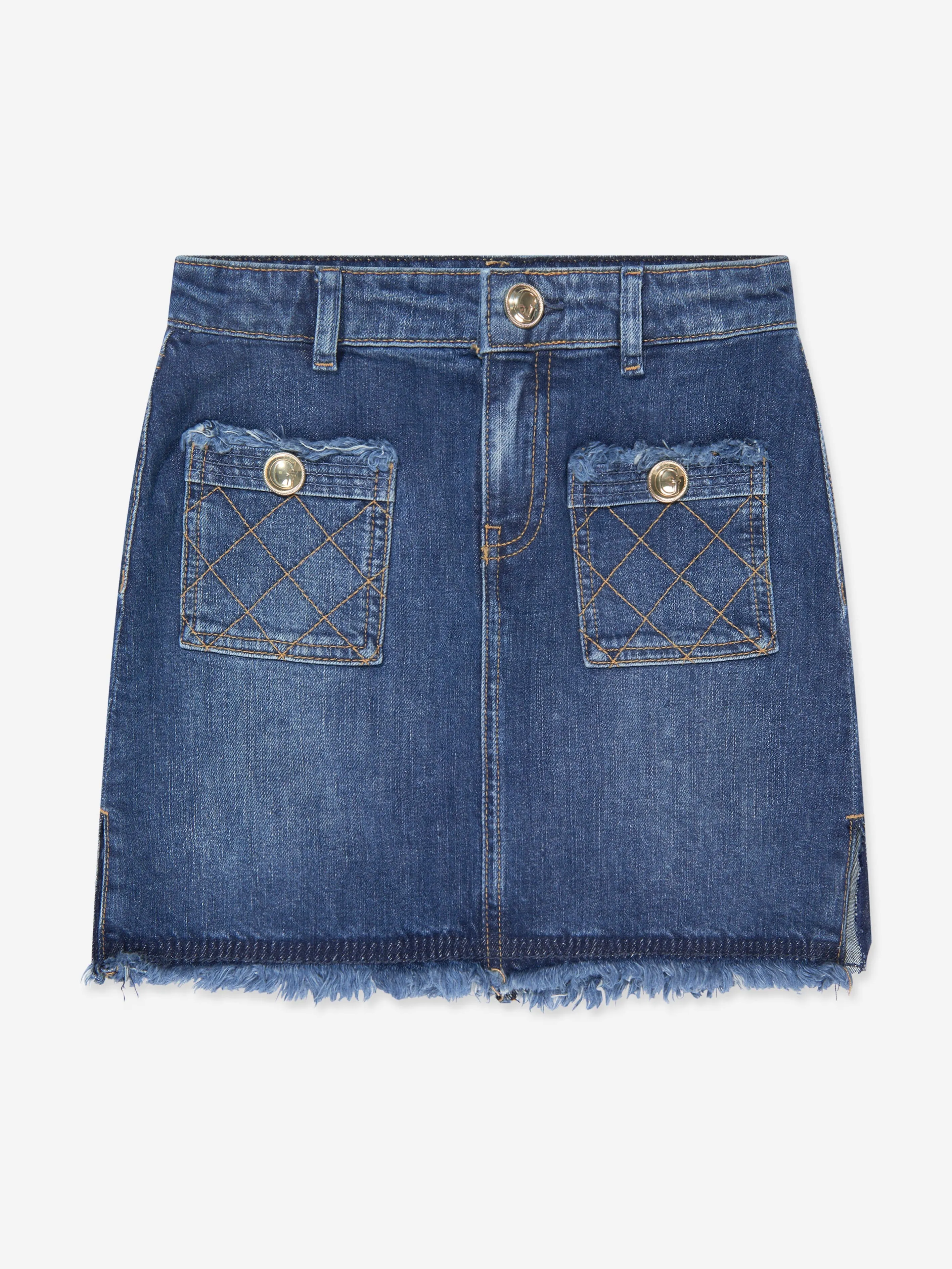 Guess Girls Denim Skirt in Blue