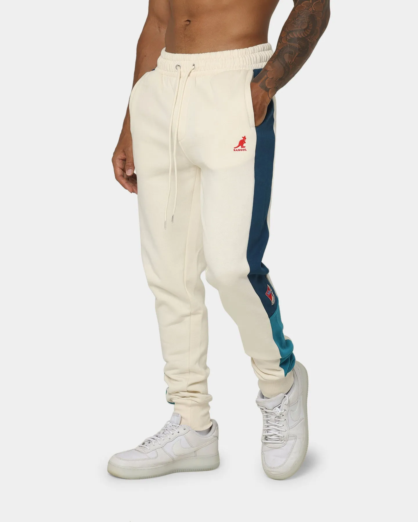 Kangol Retro Joggers Beige