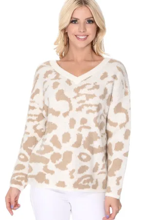 Leopard Pattern Jacquard Sweater *Online Only*