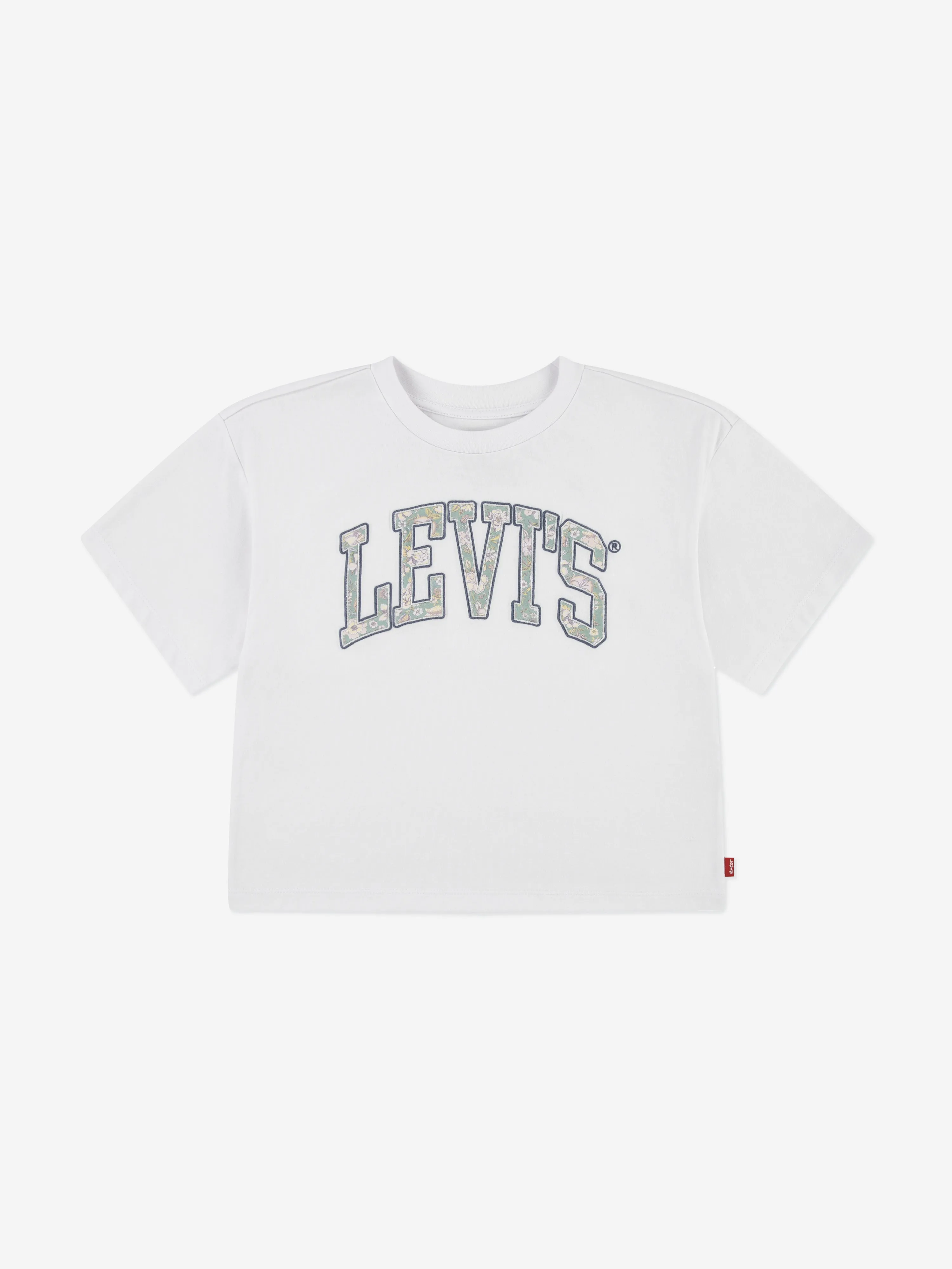 Levi's Girls Floral Logo T-Shirt in White