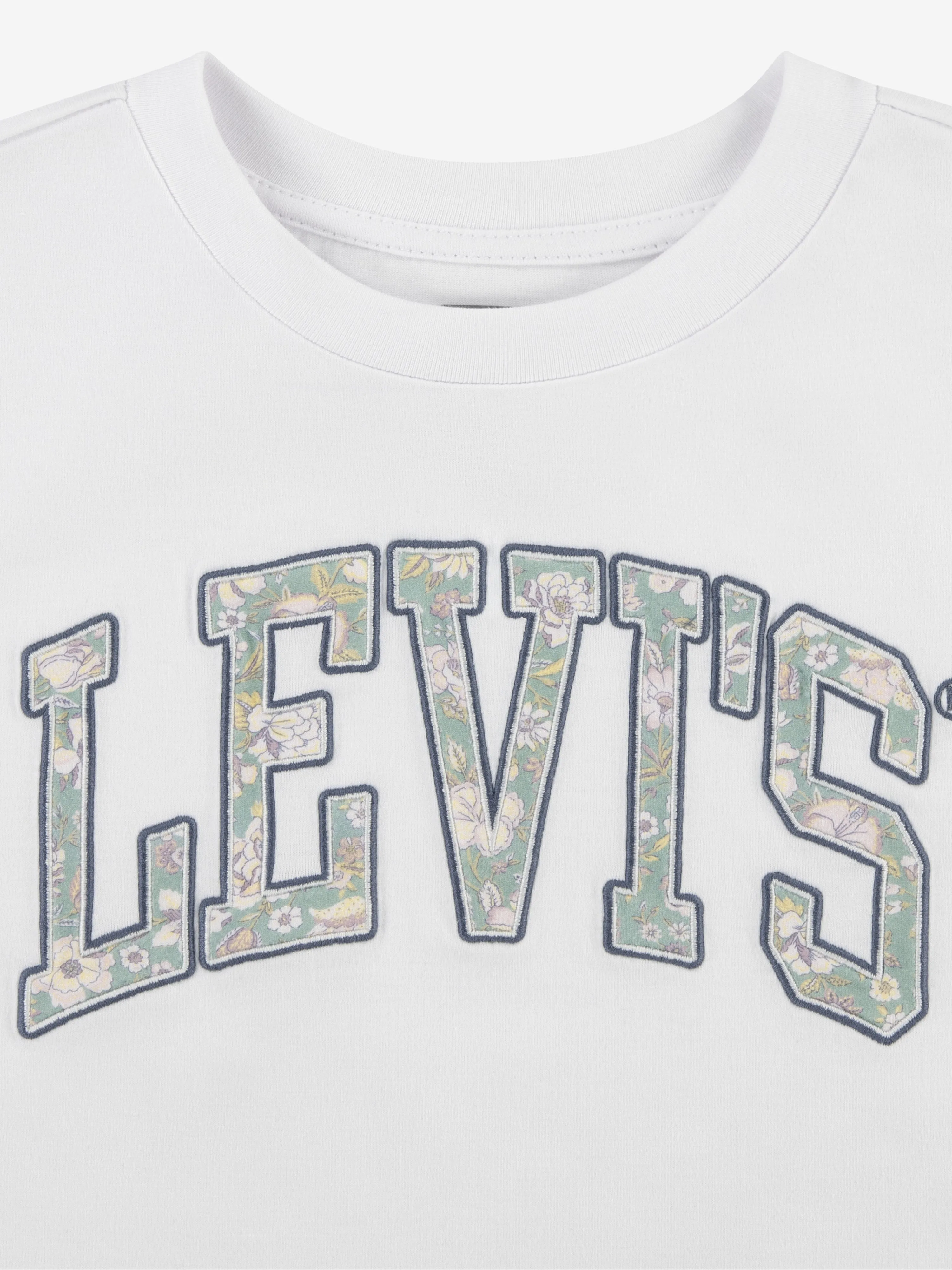 Levi's Girls Floral Logo T-Shirt in White