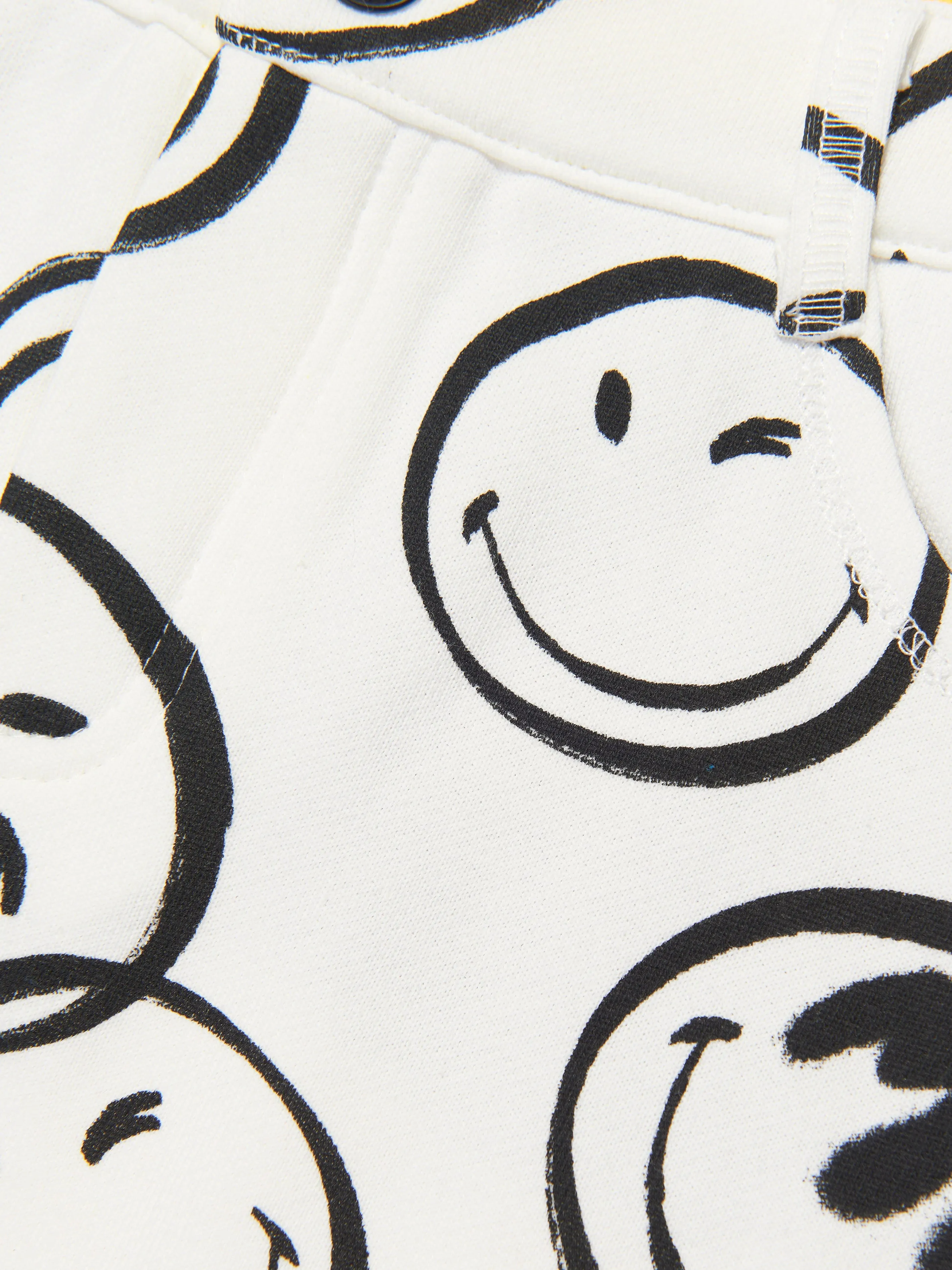 MARC JACOBS Girls Smiley Print Skirt in Ivory