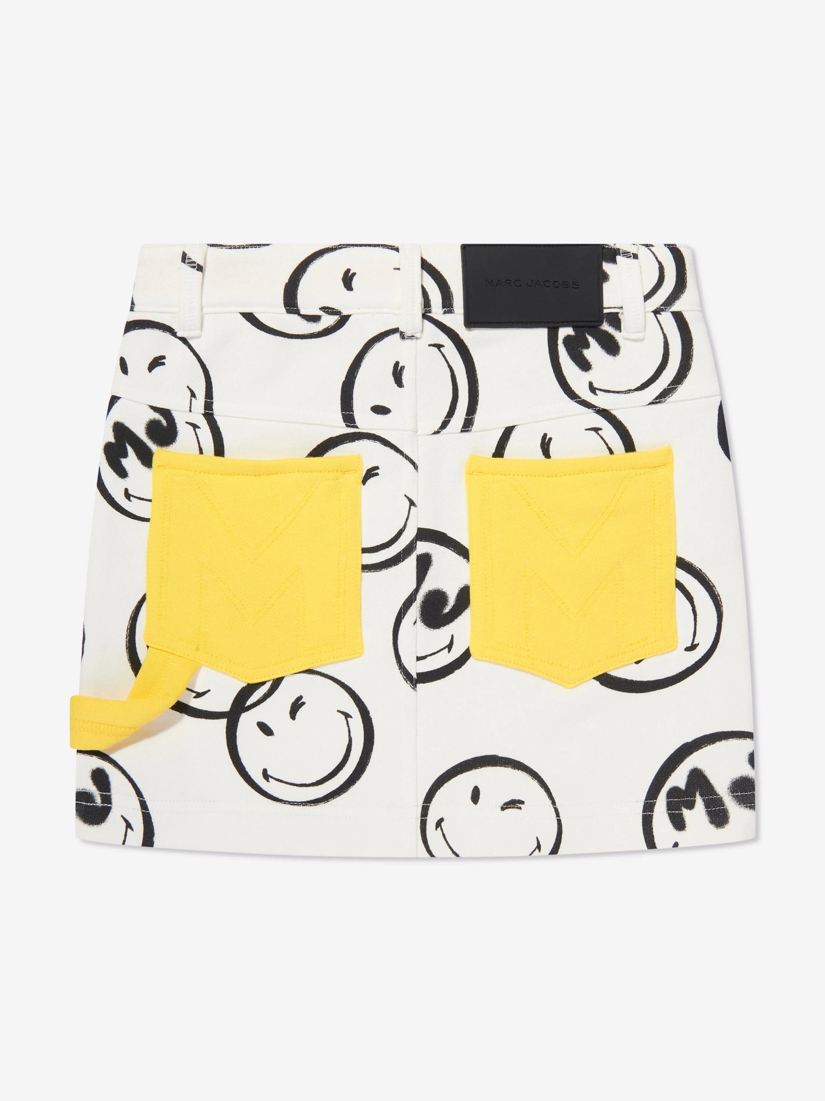 MARC JACOBS Girls Smiley Print Skirt in Ivory