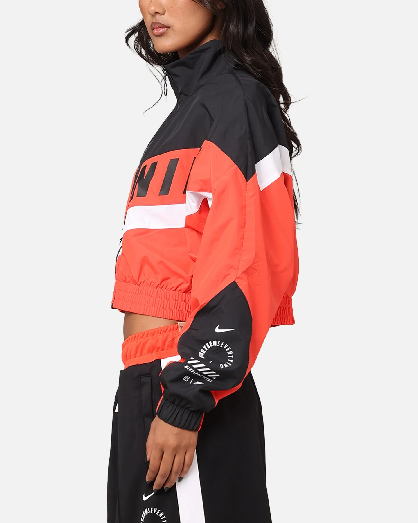 Nike Women's Sportswear Woven Street Jacket Light Crimson/Black/White