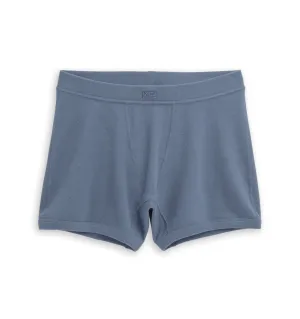 Organic Cotton Rib 4.5" Trunks - Blue Haze