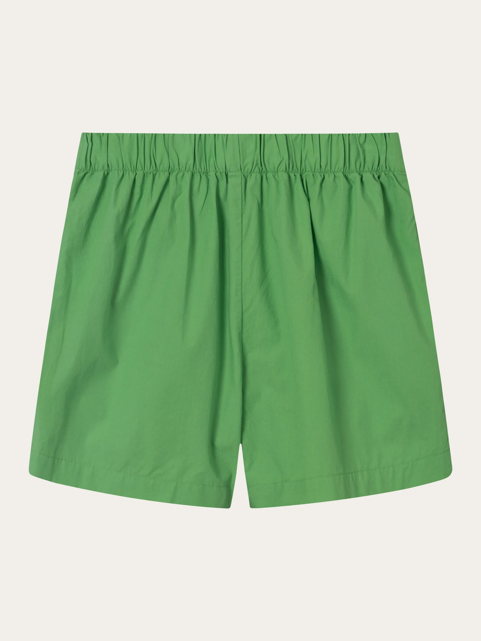 Poplin elastic waist shorts - Vibrant Green