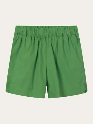 Poplin elastic waist shorts - Vibrant Green