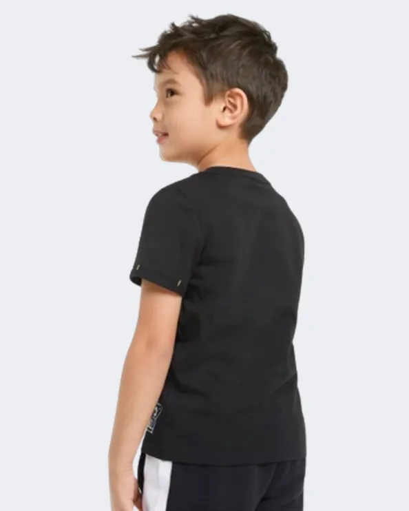 Puma X Smileyworld Boys Lifestyle T-Shirt Black