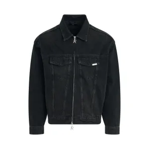 R4 Denim Jacket in Black