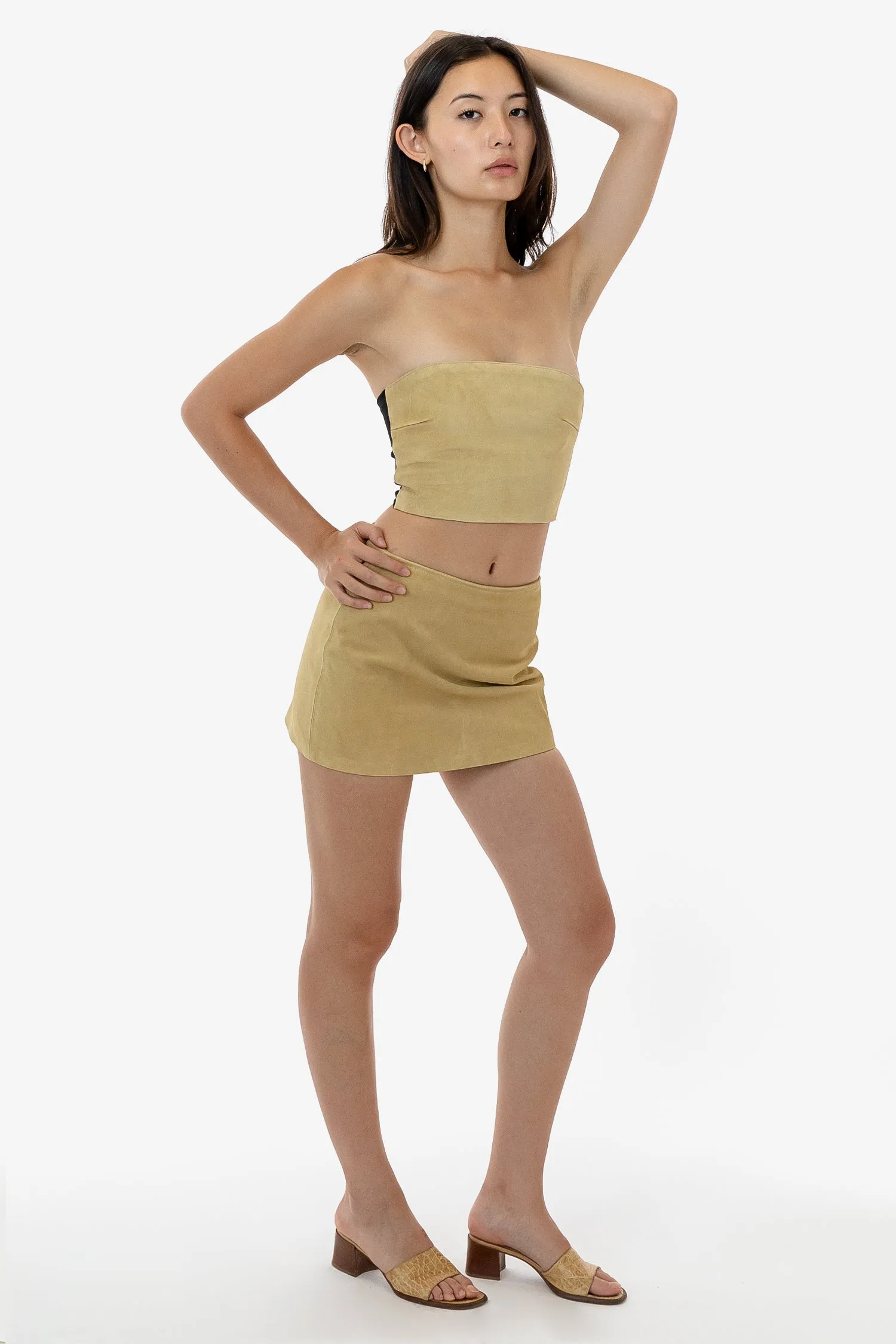 RLH739 - Suede Micro Mini Skort