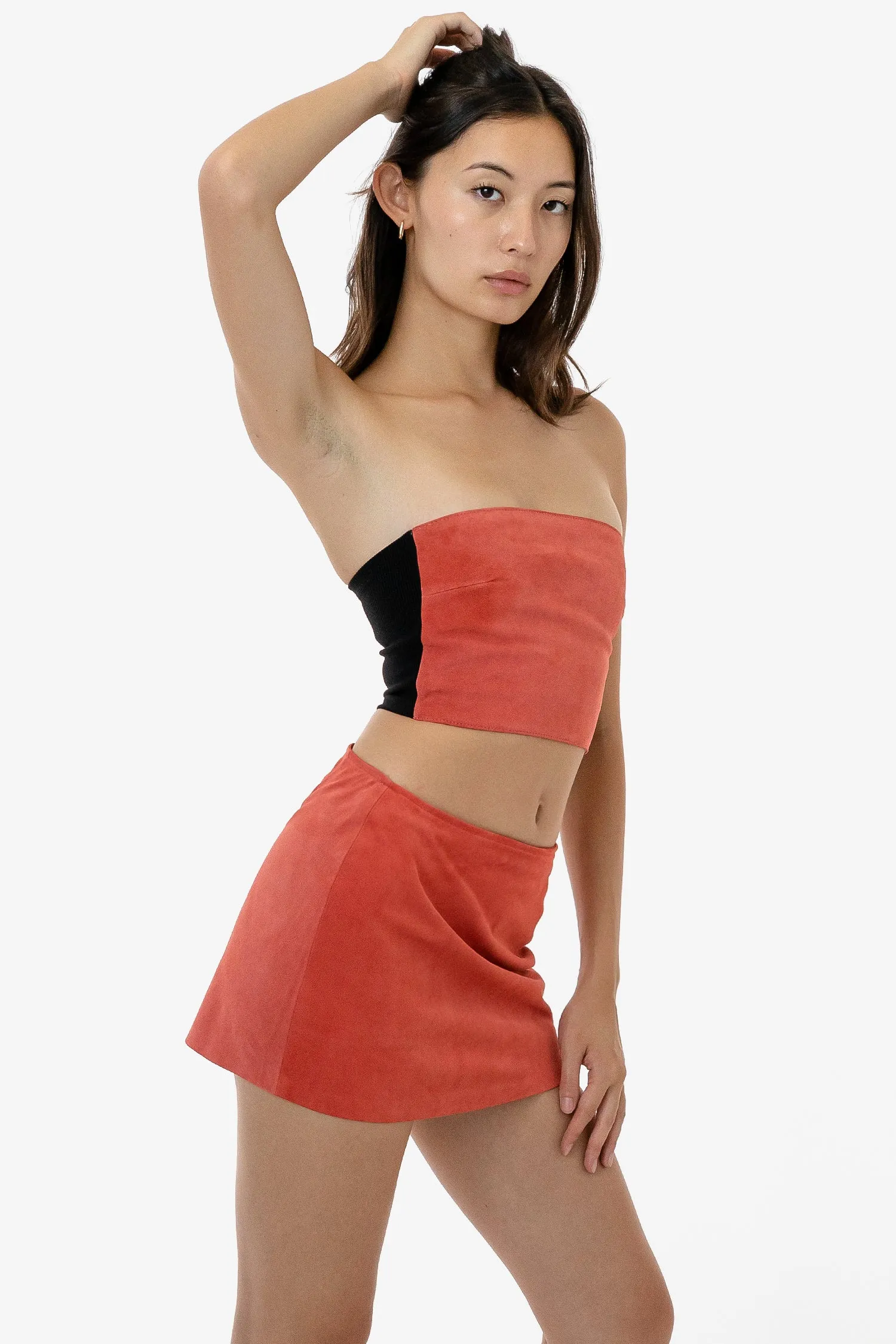 RLH739 - Suede Micro Mini Skort