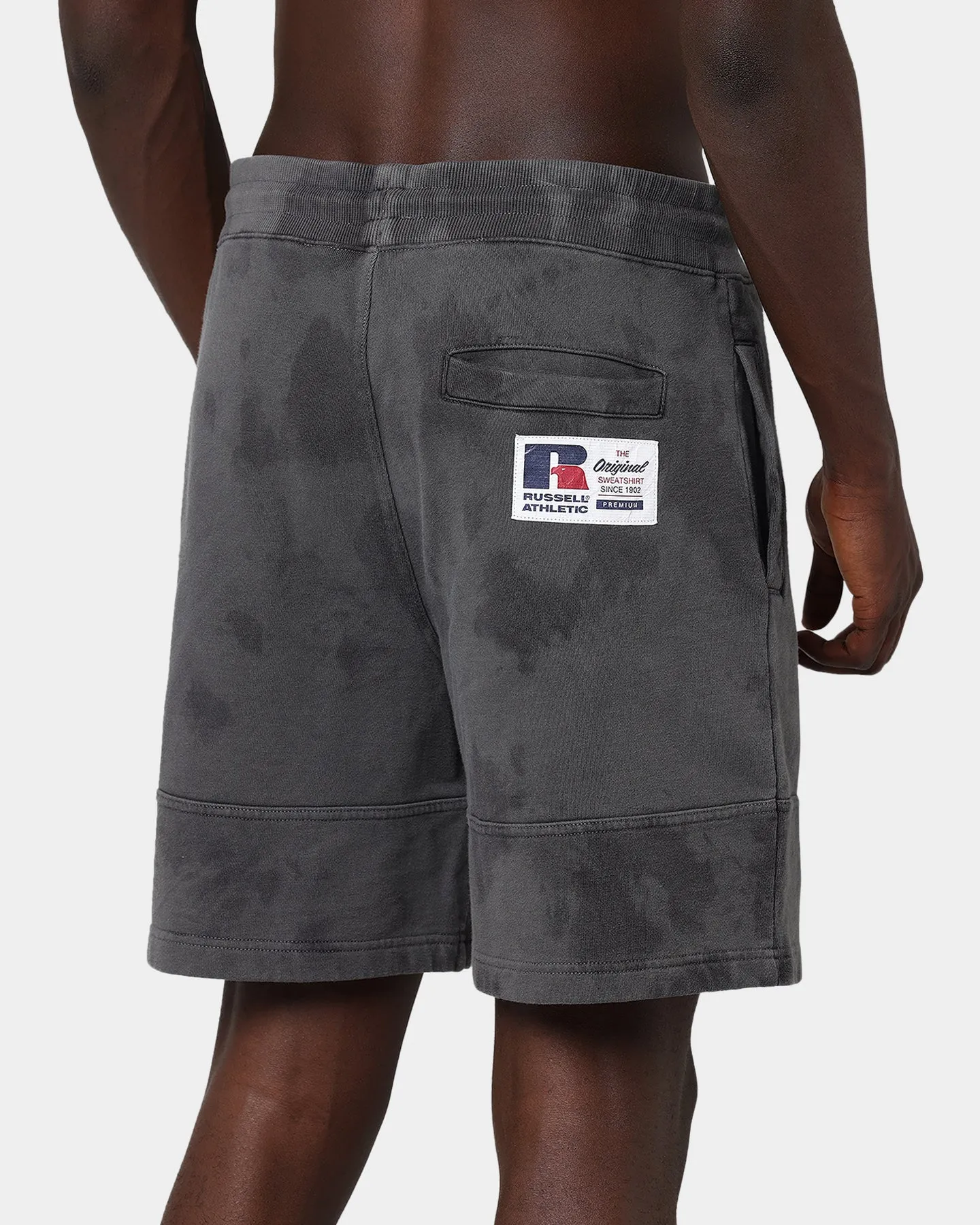 Russell Athletic Eagle R Tie Dye Shorts Asphalt