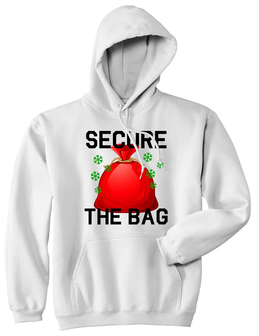 Secure The Bag Hiphop Christmas Mens Pullover Hoodie