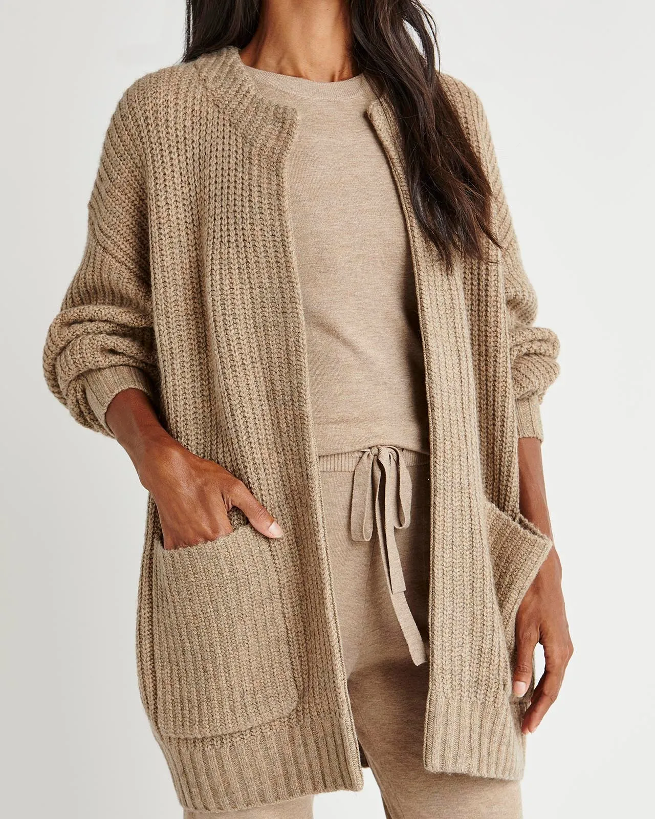 Splendid x Cella Jane Cashblend Open-Front Cardigan