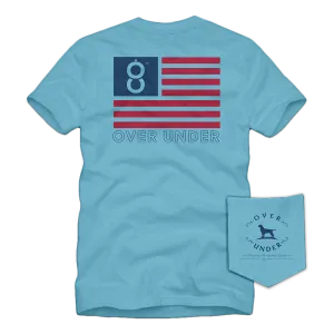 S/S Double Barrel American Tee Beachwash