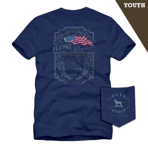 S/S Youth Pledge of Allegiance T-Shirt Navy