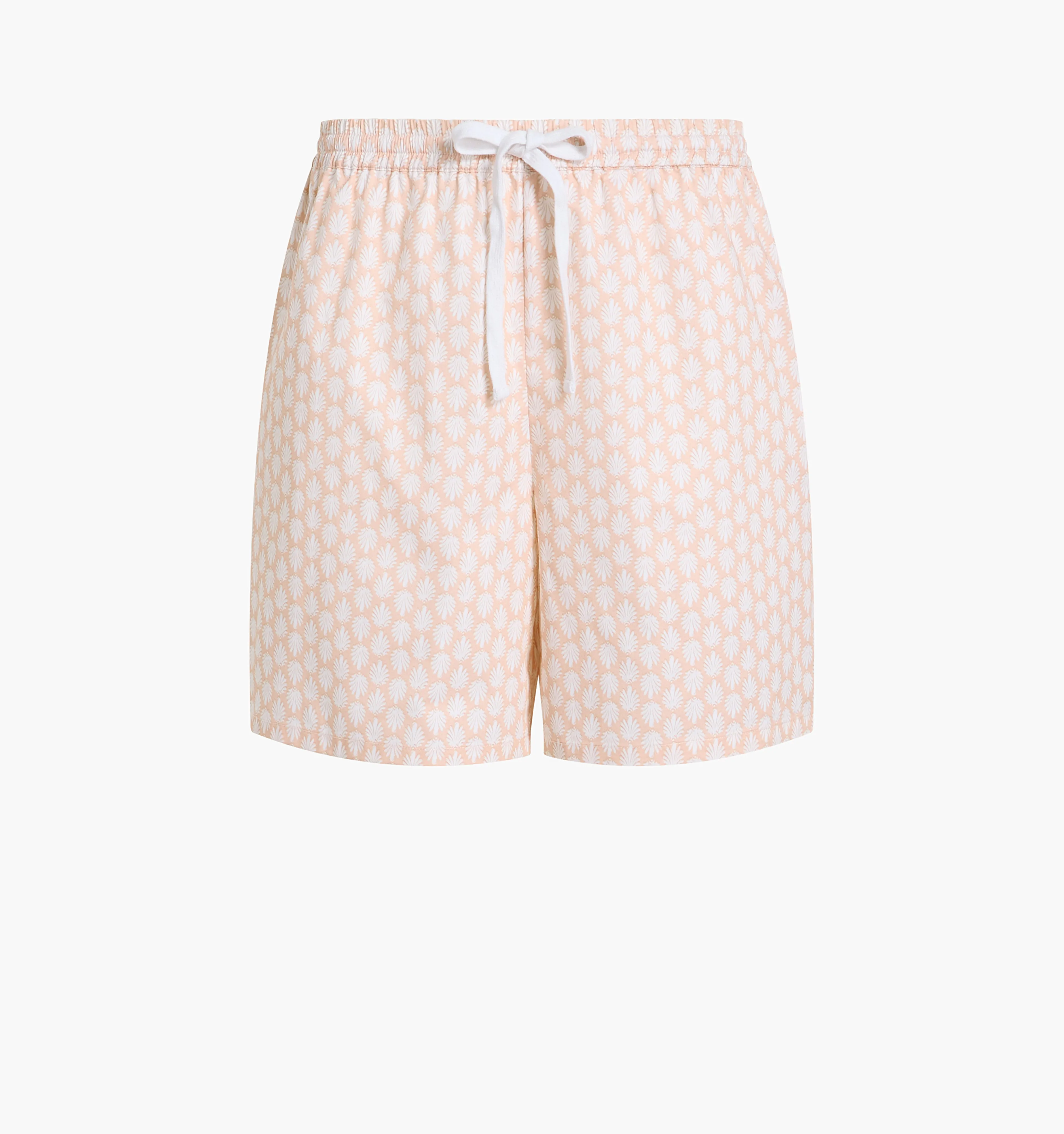 The Leo Short - Coral Baroque Shell Cotton Sateen