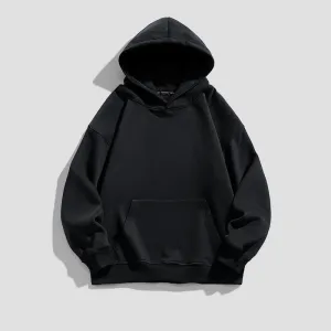 Unisex American-style Simple Velvet Hoodie Top