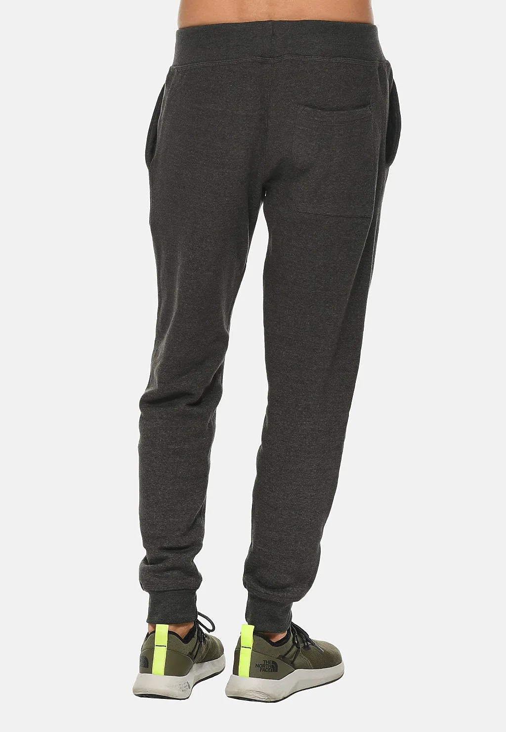 Venley Men's Charcoal Grey Slim-Fit MADE IN USA Fleece Joggers