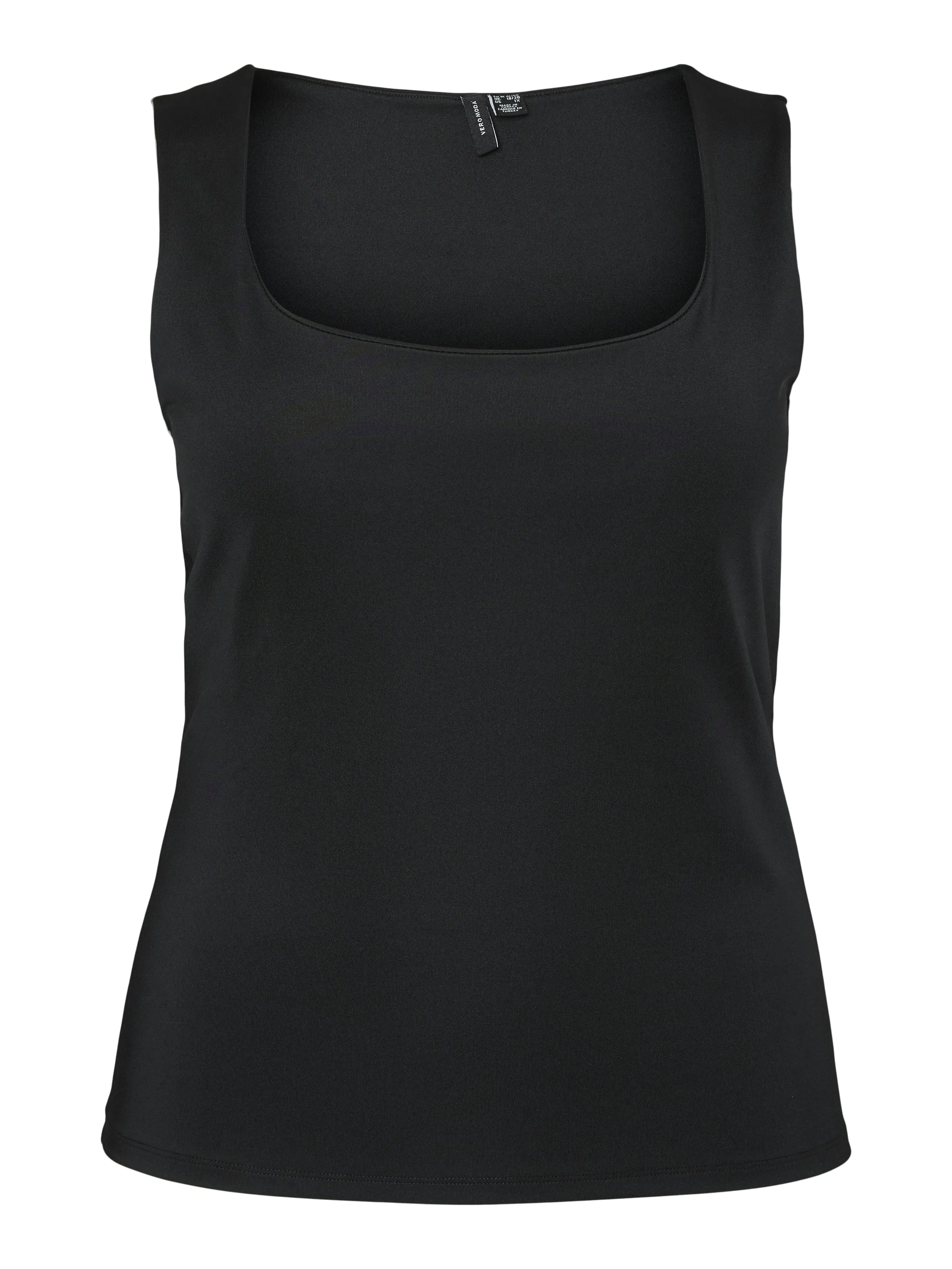 Vero Moda Curve Million Vest Top in Black