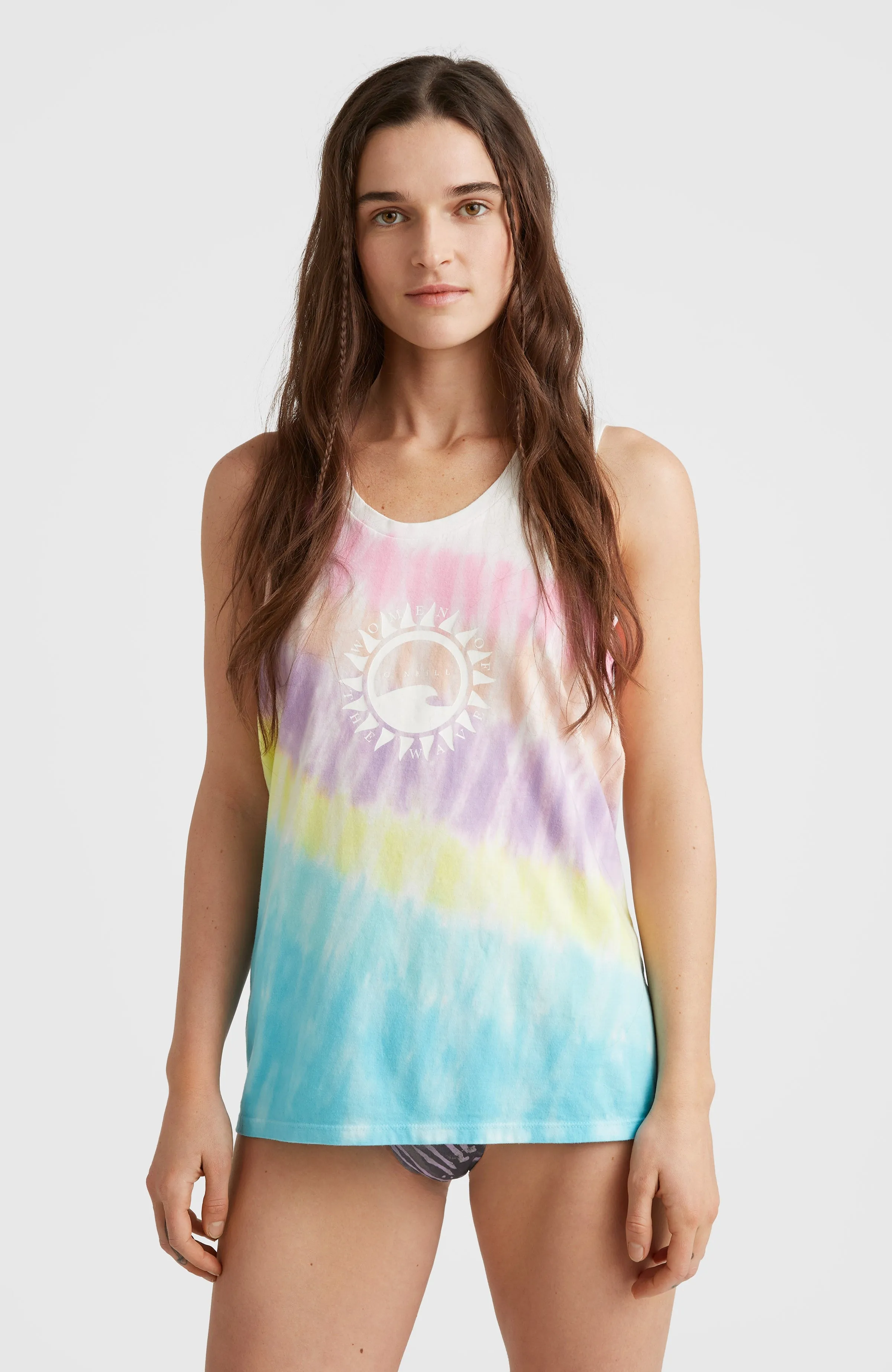 Women Of The Wave Tanktop | Blue Tie Dye