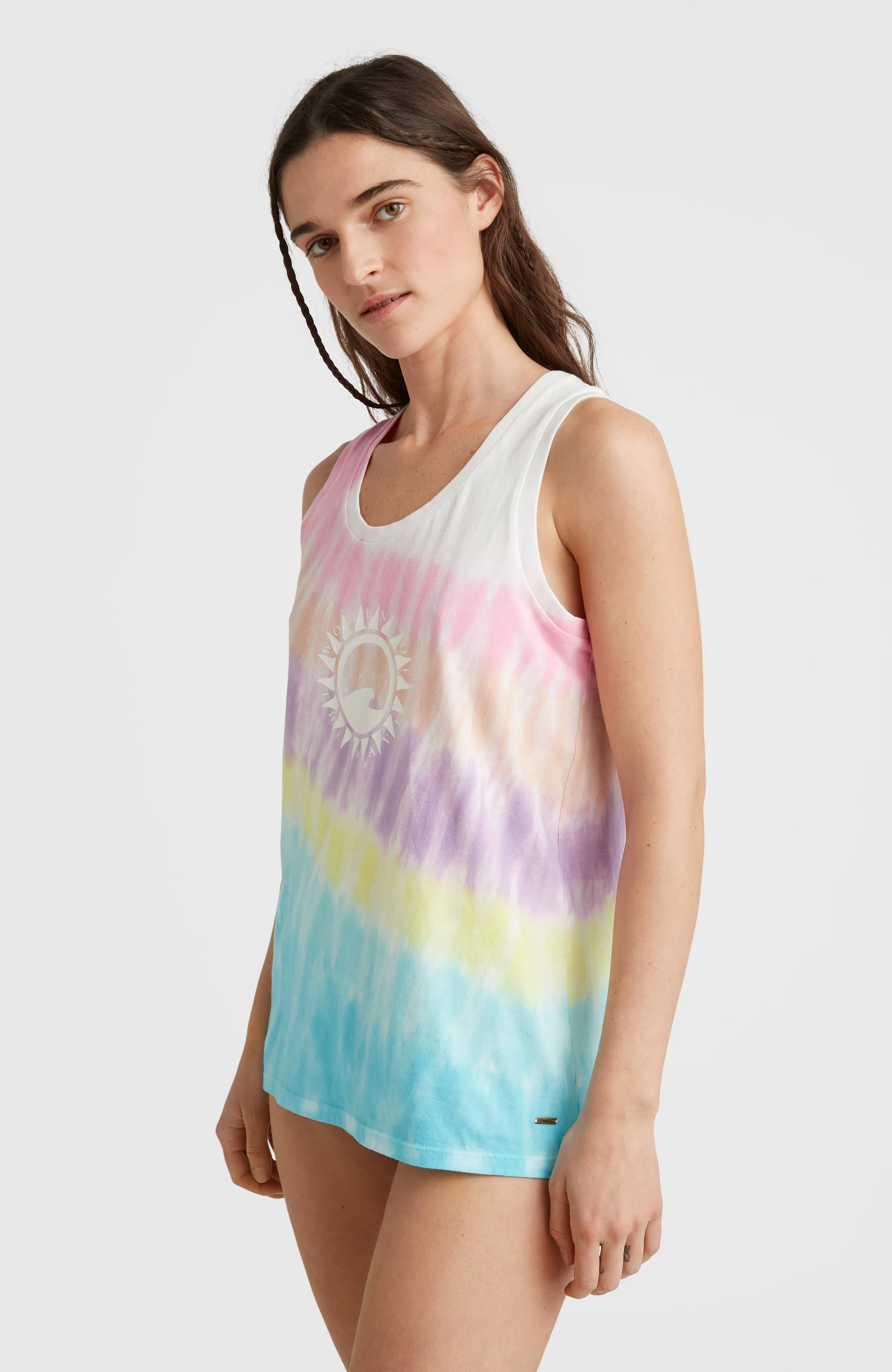 Women Of The Wave Tanktop | Blue Tie Dye