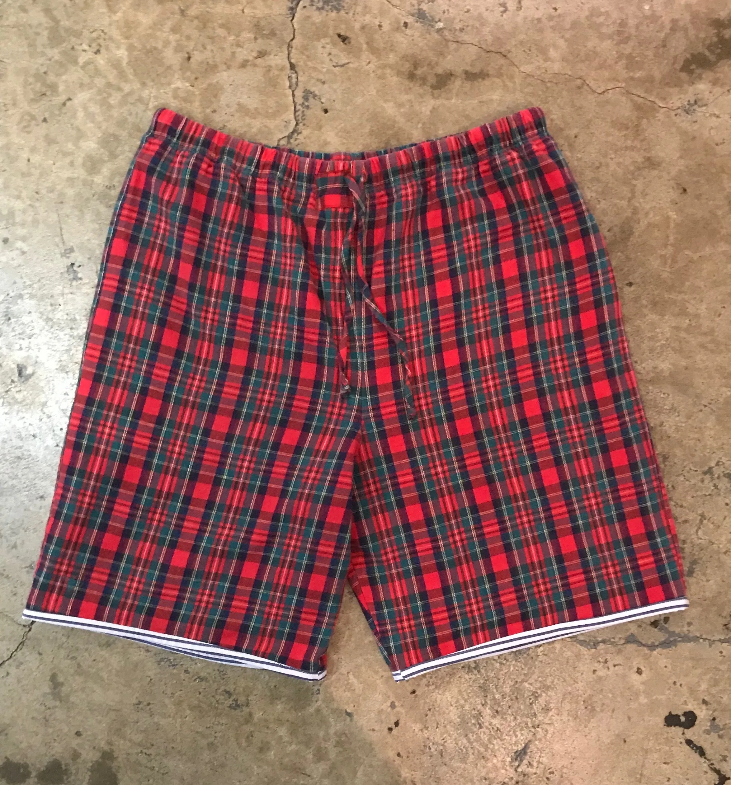 Yokishop - Classic Tartan Plaid Pajama Reversible Shorts